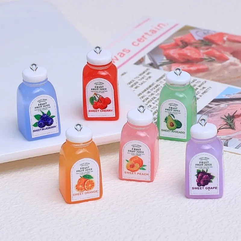 Resin Craft Material - 10 stuks Kawaii Mini 3D Kersen-