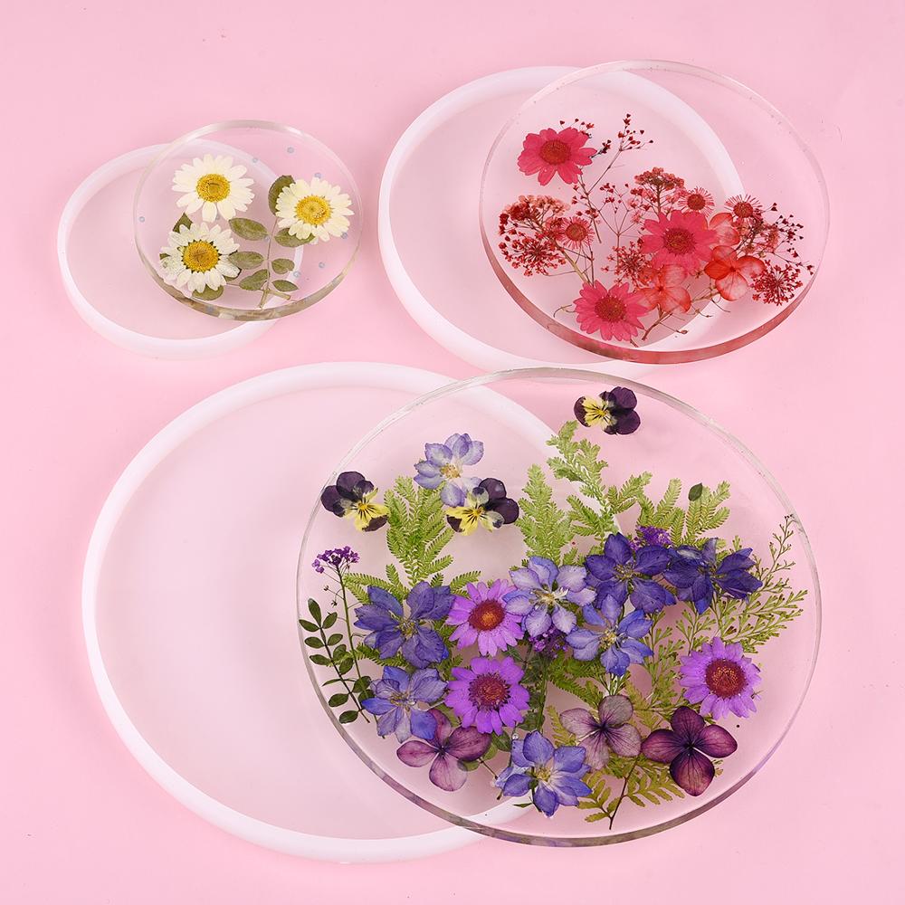 Coaster Mold Round - Ronde Vierkante Rechthoek Coaster Base Silicone
