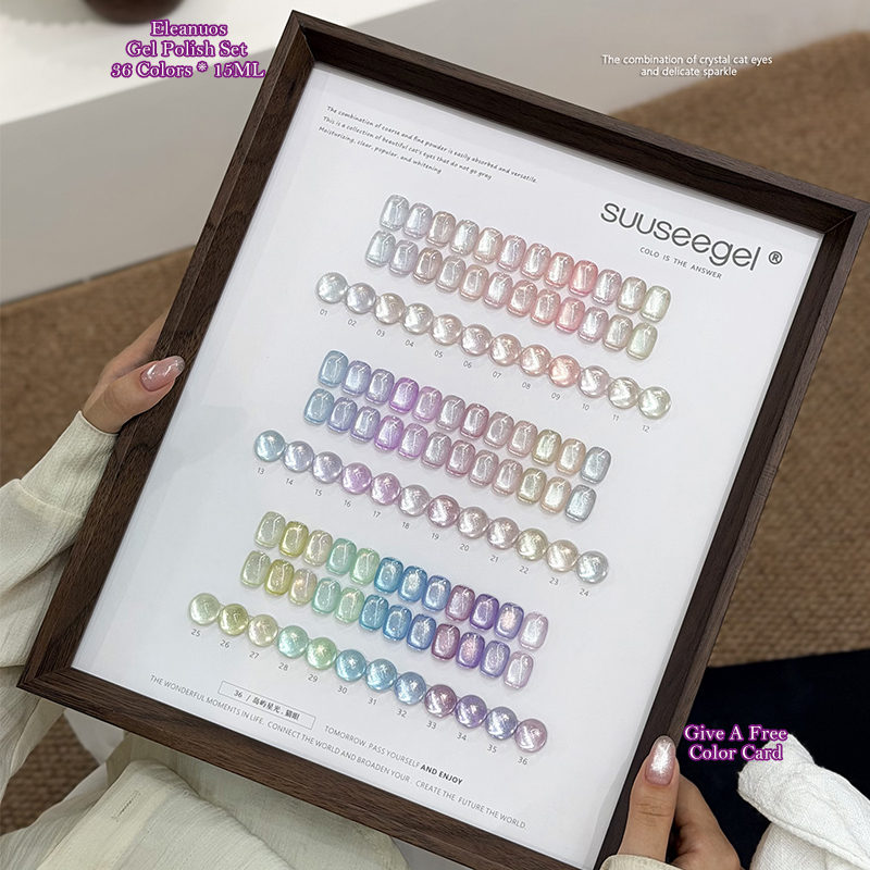 Resin Glitter Pack - 36 Kleuren Cat Eye Gel Polish