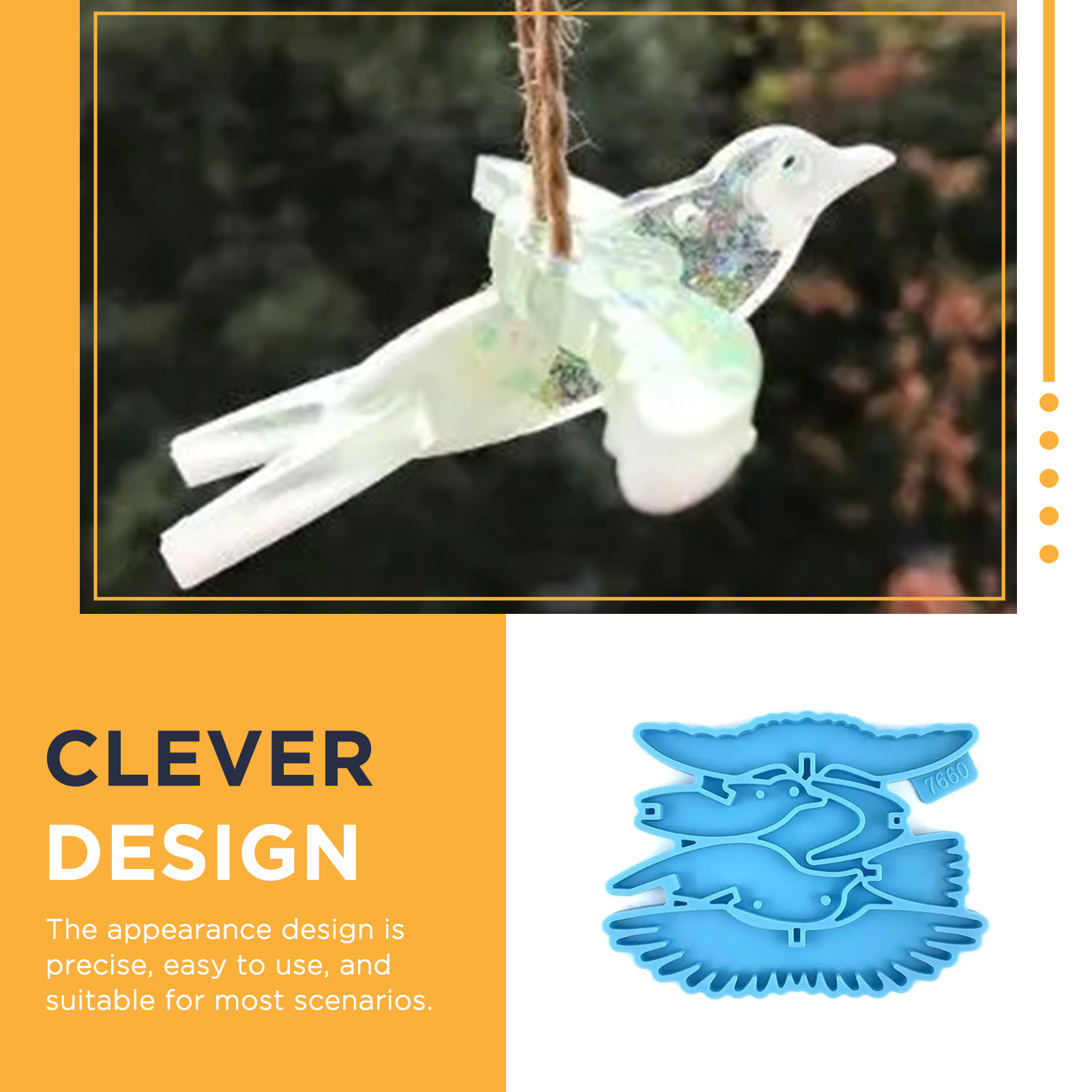 Siliconen kolibrie-vorm voor h - Resin Craft Ideas recensie en prijs