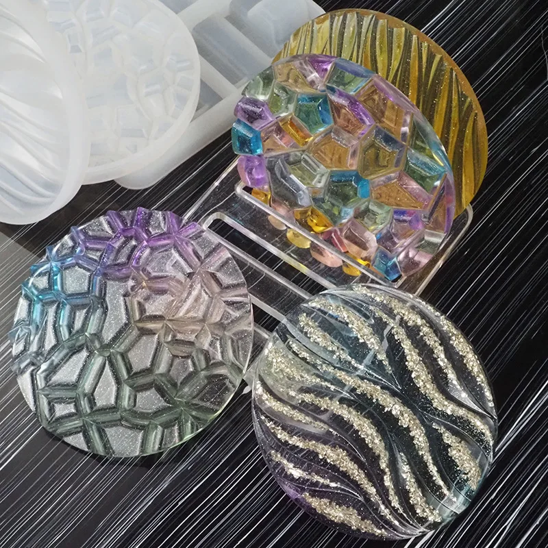DIY Kristal Epoxy Mold Wave Di - Coaster Mold Round recensie en prijs