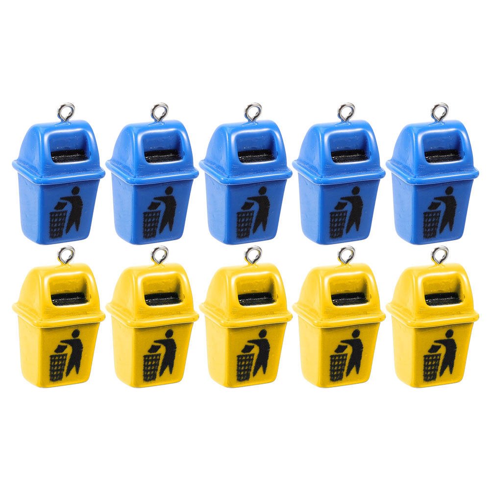 10 stuks afvalbak-charms, glad - Resin Crafts recensie en prijs
