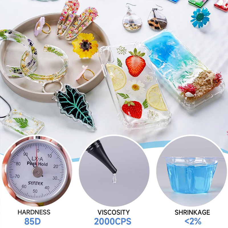 Verbeterde UV-hars harde start - Epoxy Uv Resin Kit recensie en prijs