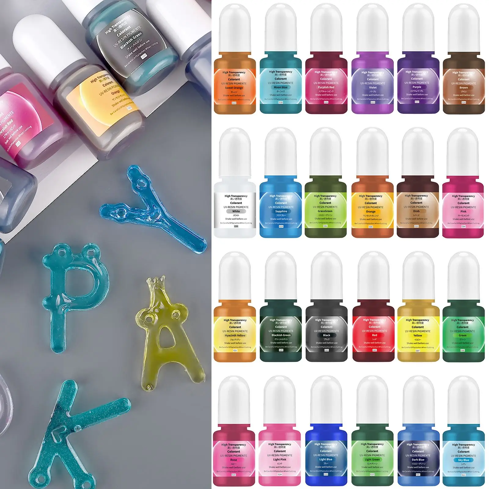 24 Kleuren 5 ml Epoxyhars Pigm - Epoxy Uv Resin Kit recensie en prijs