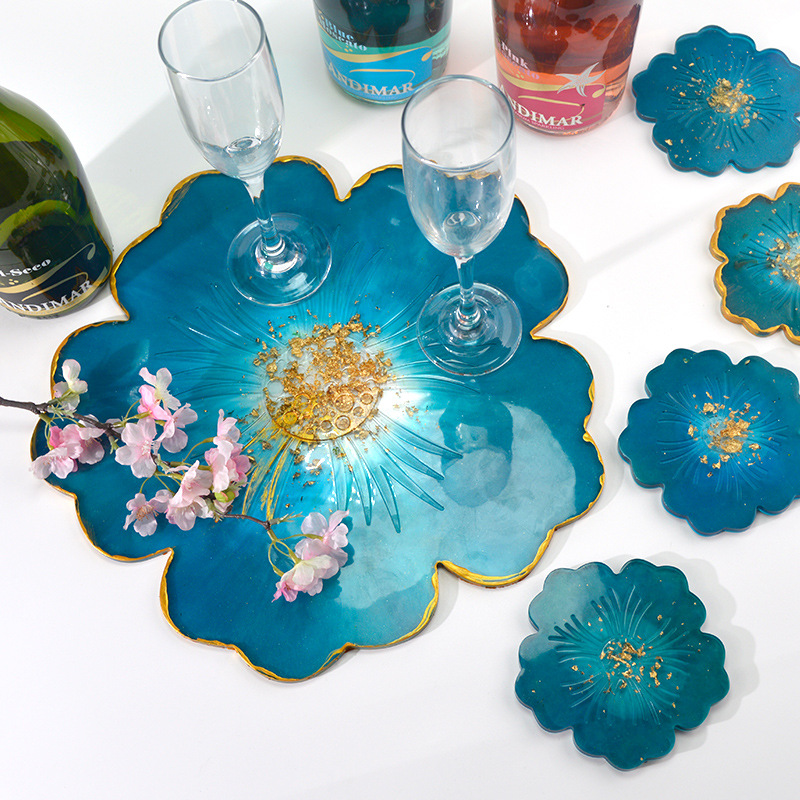 Grote Bloemvormige Onderzetter - Epoxy Uv Resin Kit recensie en prijs