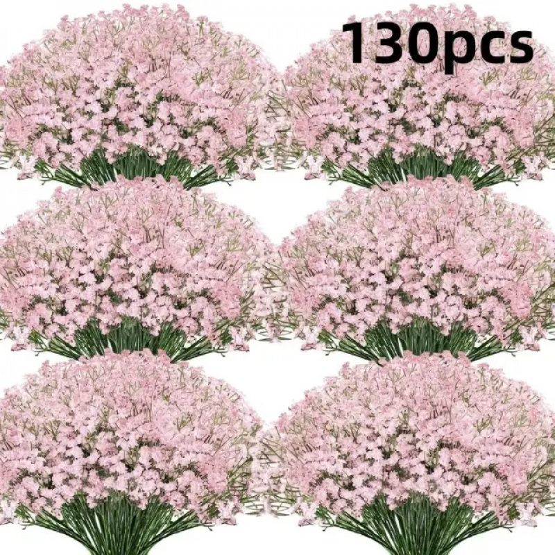 130-stem roze gypsophila kunst - Dried Flower Bulk recensie en prijs